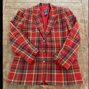 GAP Plaid Blazer, Size Large